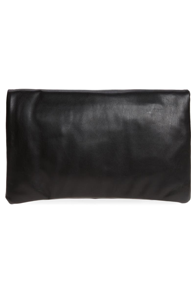 Sole Society Melrose Faux Leather Clutch, Alternate, color,
