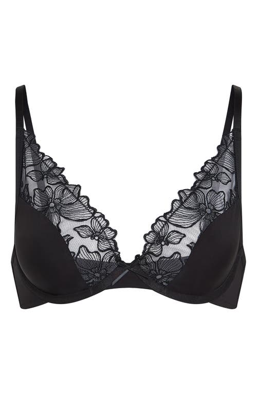 HUNKEMOLLER HUNKEMÖLLER JEMMA LACE & MESH UNDERWIRE BRA 