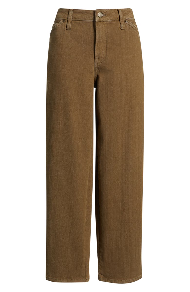 CITY BLUES High Waist Relaxed Straight Leg Jeans, Main, color, Olive