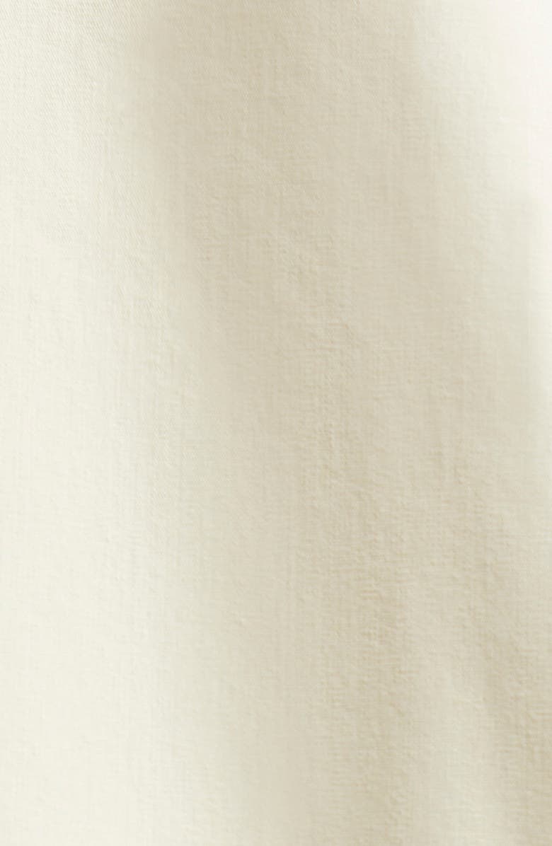 Bottega Veneta Match Detail Cotton & Silk Button-Up Shirt, Alternate, color, 7098 Parchment