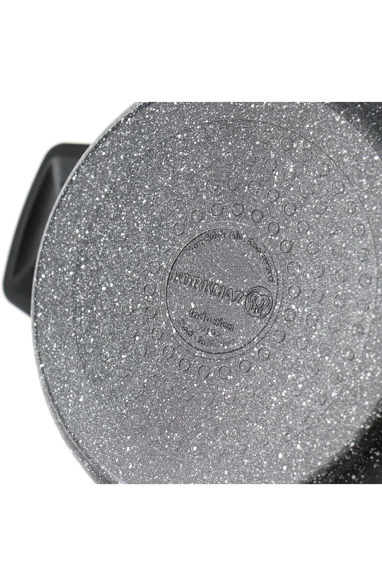 Korkmaz Ornella 2 Piece 3 Liter Aluminum Nonstick Casserole Dish with Lid, Alternate, color, Black