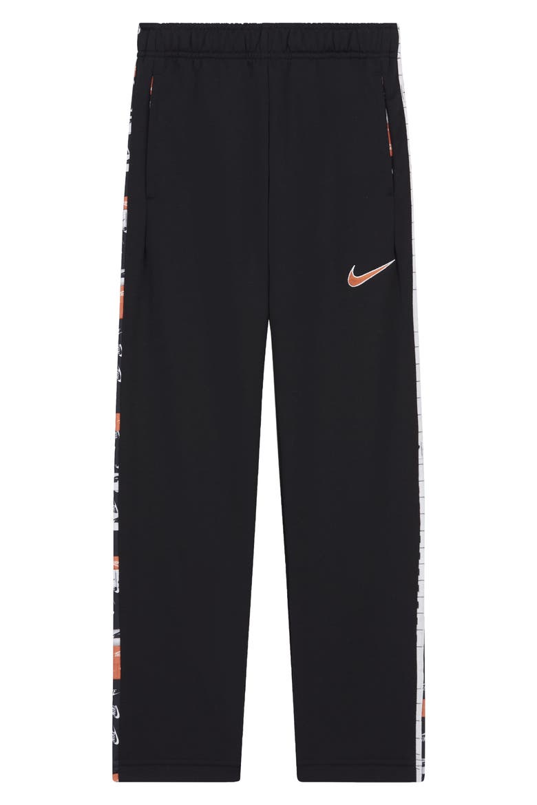 Kids' Graphic Taper Track Pants, Main, color, BLACK/ CAMELLIA