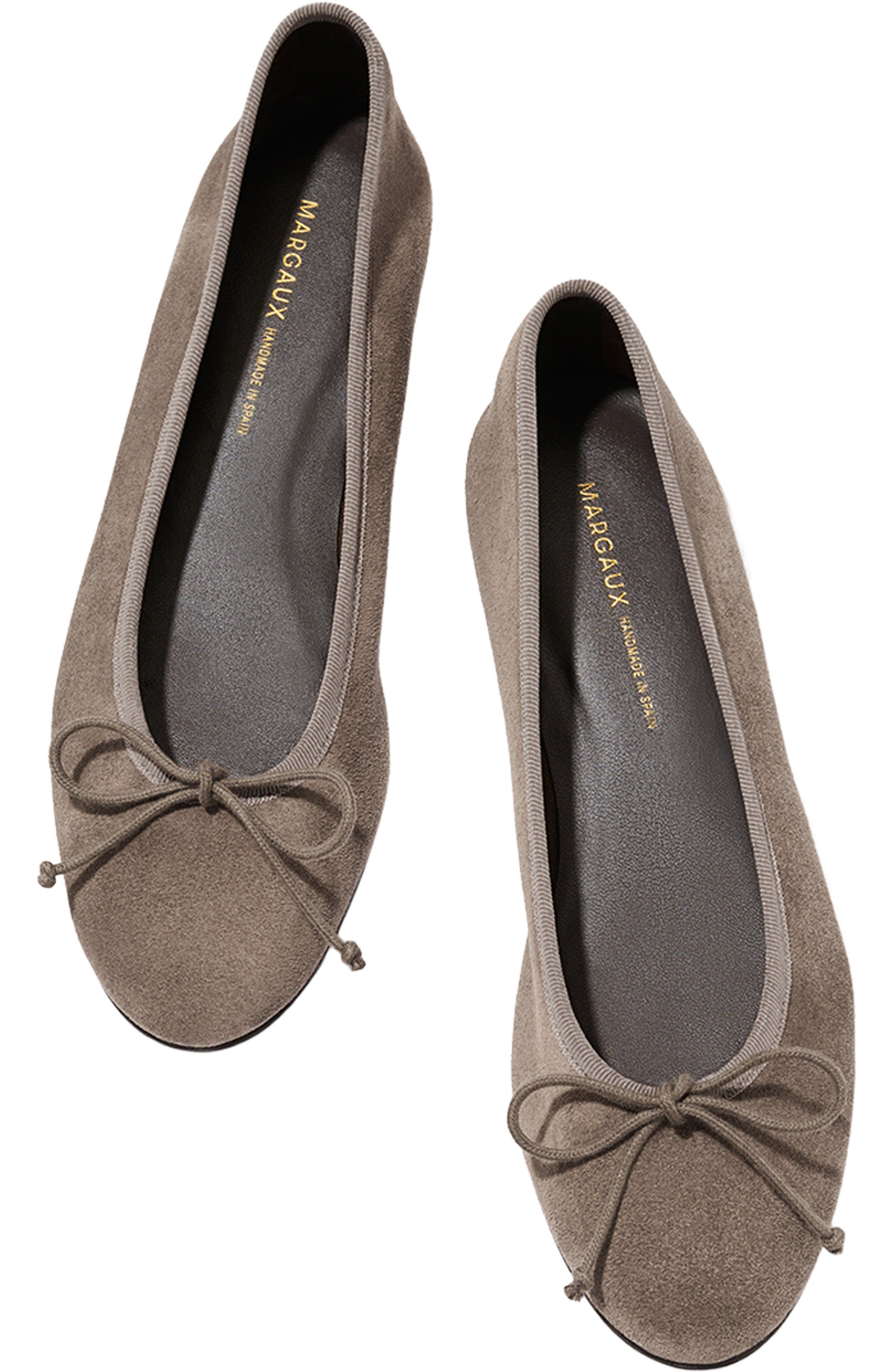 The Demi Flat, Alternate, color, Truffle Suede
