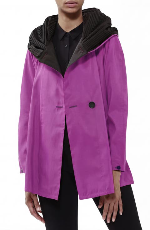 Mini Donatella Reversible Hooded Raincoat