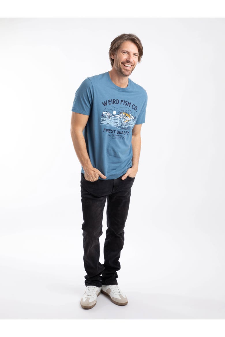 Fish Out Of Water Graphic T-Shirt, Alternate, color, Washed Blue