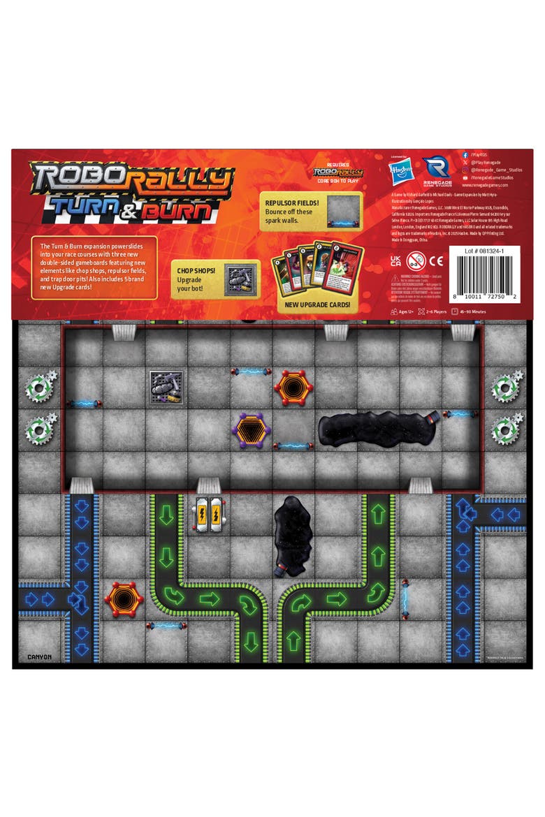 Robo Rally Turn & Burn Expansion 12+, Alternate, color, Multicolored