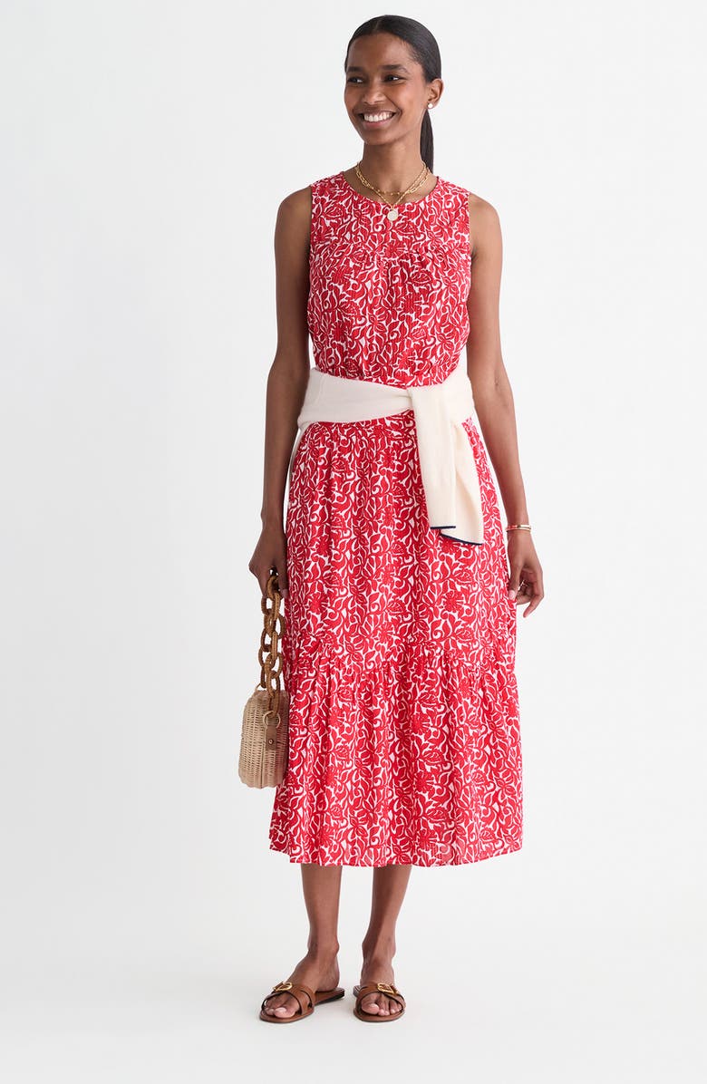 vineyard vines Katama Print Maxi Skirt, Alternate, color, Lighthouse Red Leila