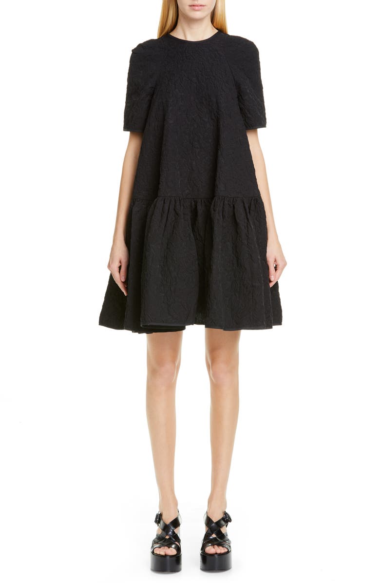 Cecilie Bahnsen Annabella Floral Matelassé Dress, Main, color, 