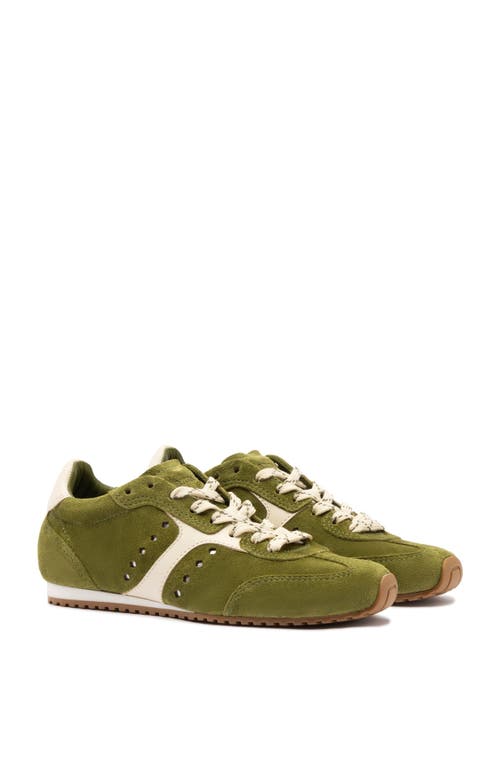 Larroude Stella Sneaker In Seaweed