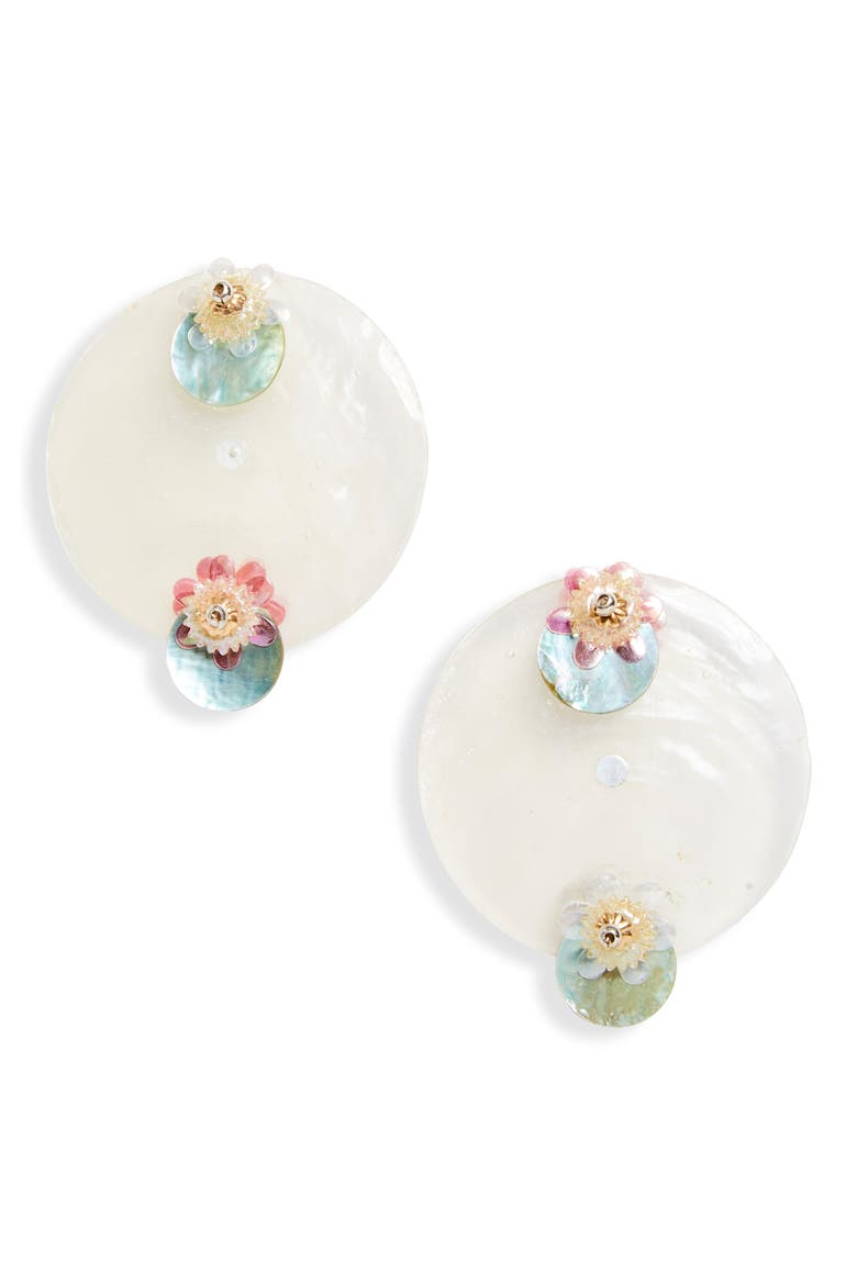 Luminary Mismatched Earrings, Main, color, GHOST