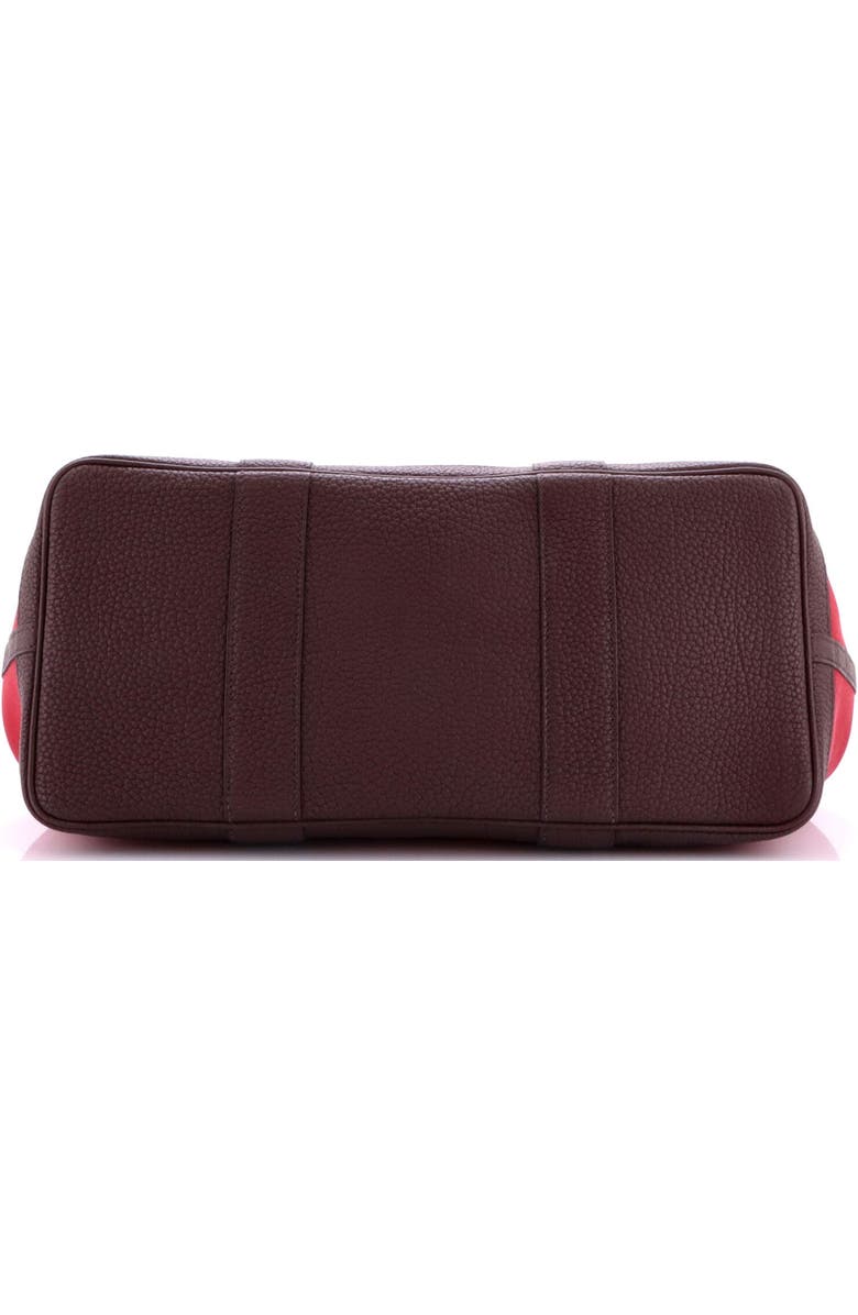 Pre-Owned Hermes Garden Party Tote Toile and Leather 36, Alternate, color, Rubis