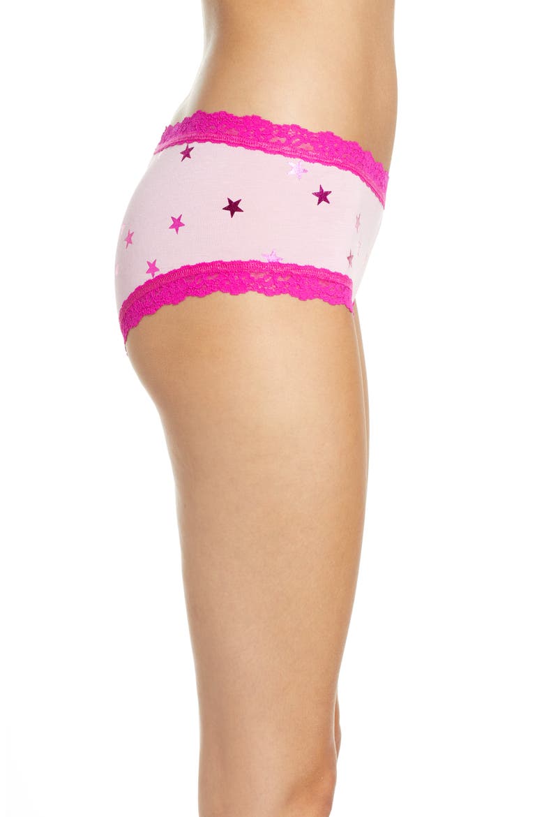 x Lindsi Lane Shooting Star Boyshorts, Alternate, color, PINK/FUCHSIA