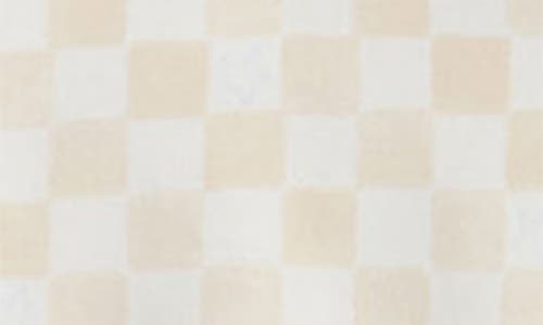 Magnetic Me Chamois Checkerboard Brushed Fleece Magnetic Sweatshirt & Sweatpants Set In White