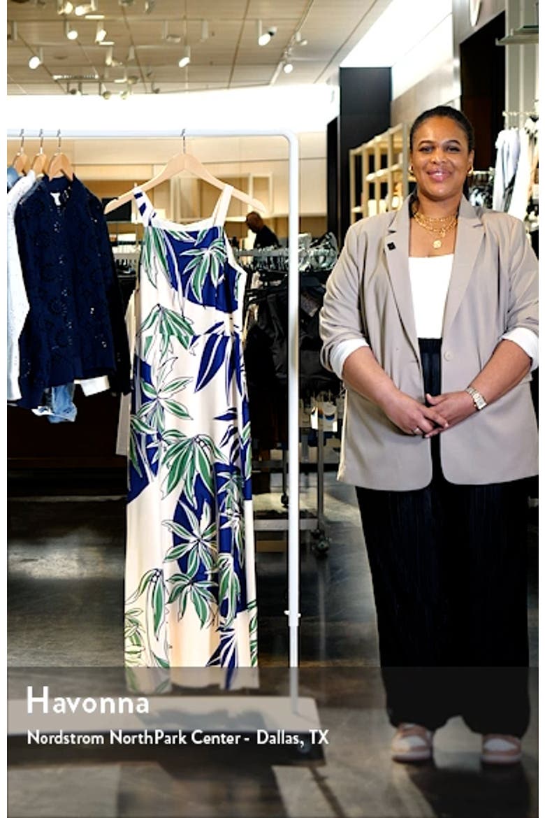 Leaf Print Maxi Dress video
