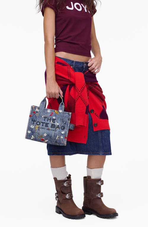 Marc Jacobs Denim Trompe Loeil Trinket Small Tote