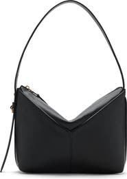 MANGO Adjustable Strap Faux Leather Shoulder Bag
