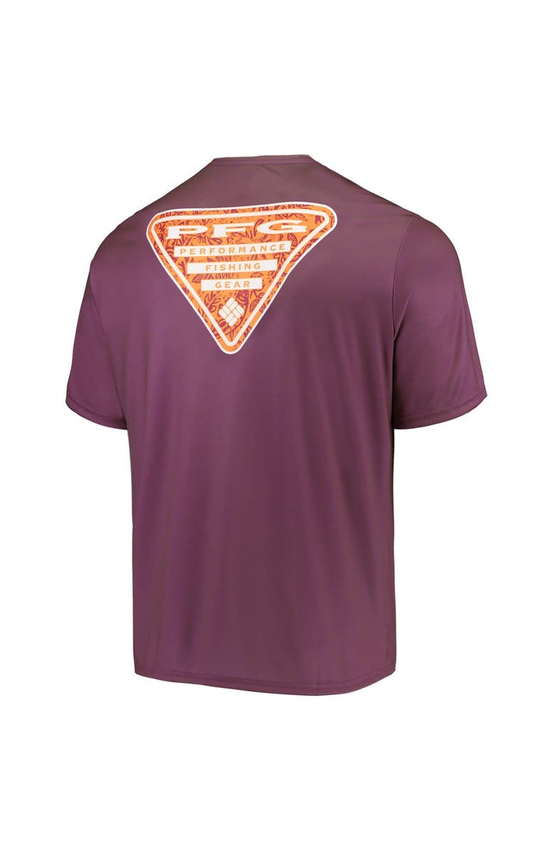 Columbia Men's Columbia Maroon Virginia Tech Hokies Terminal Tackle Omni-Shade T-Shirt, Alternate, color,