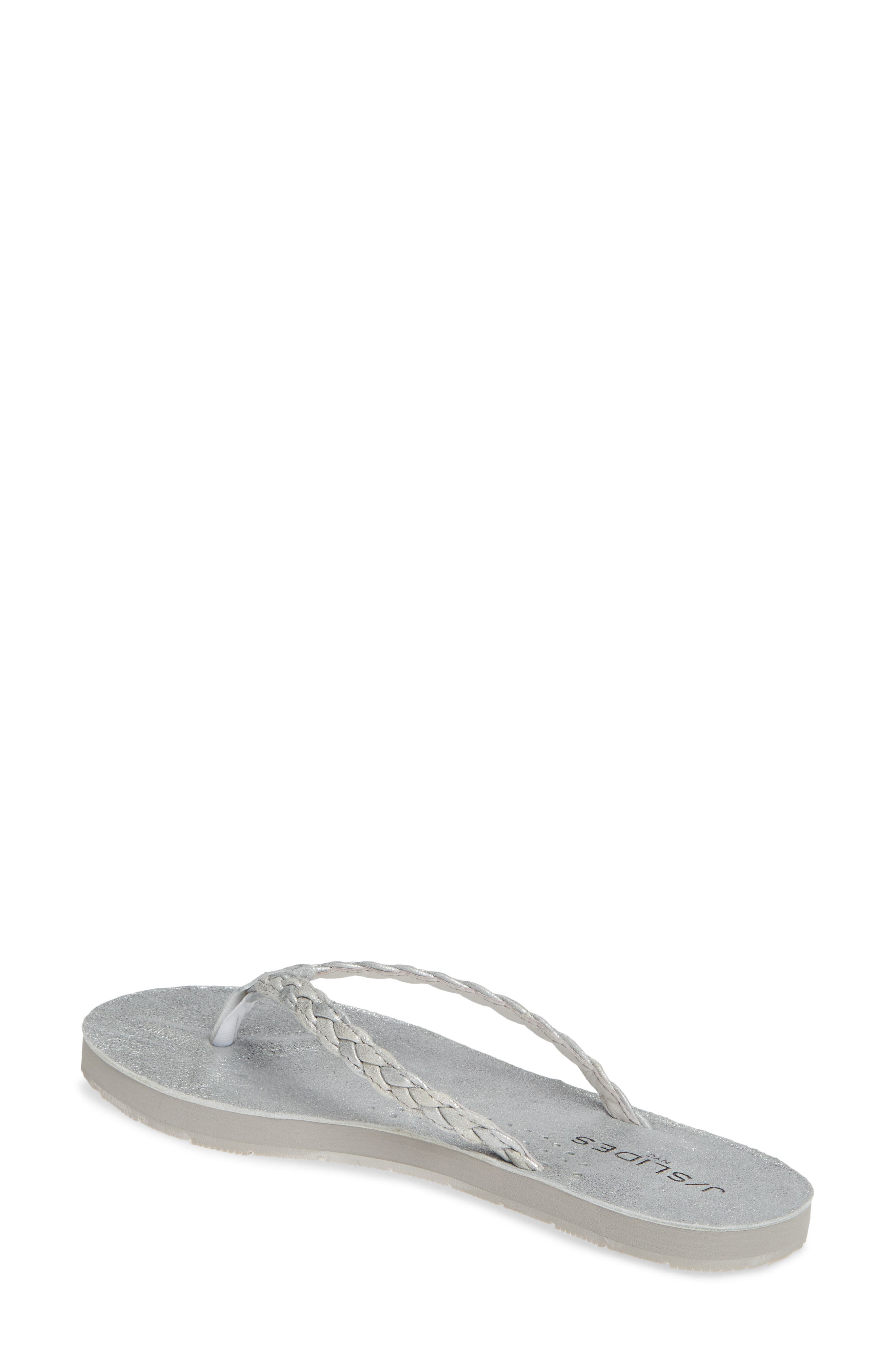 JSlides Nadia Braided Flip Flop, Alternate, color, 