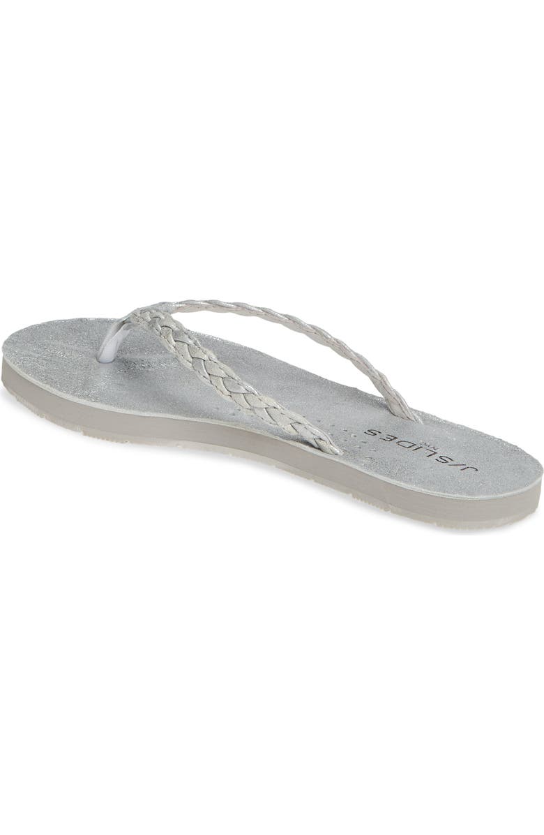 JSlides Nadia Braided Flip Flop, Alternate, color,