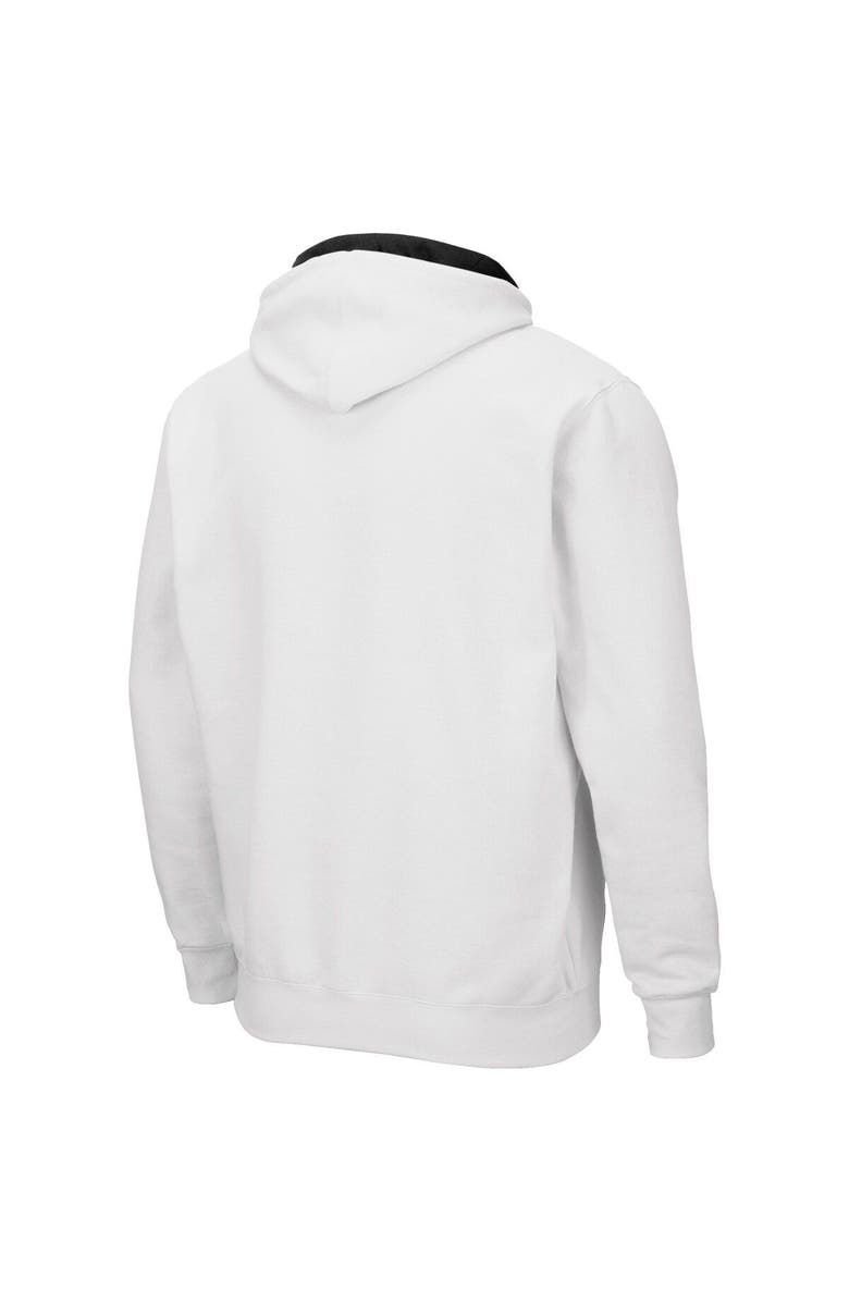 COLOSSEUM Men's Colosseum White Colorado Buffaloes Arch & Logo 3.0 Full-Zip Hoodie, Alternate, color, White