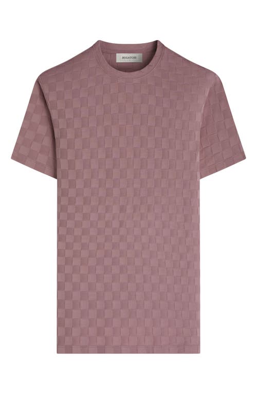 Bugatchi Geo Textured Cotton T-shirt In Pink