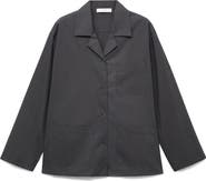 MANGO Cotton Poplin Pajama Shirt