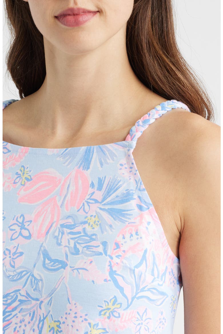 Kyleigh Floral Cotton Dress, Alternate, color, MULTI ELEPHANT SPLASH