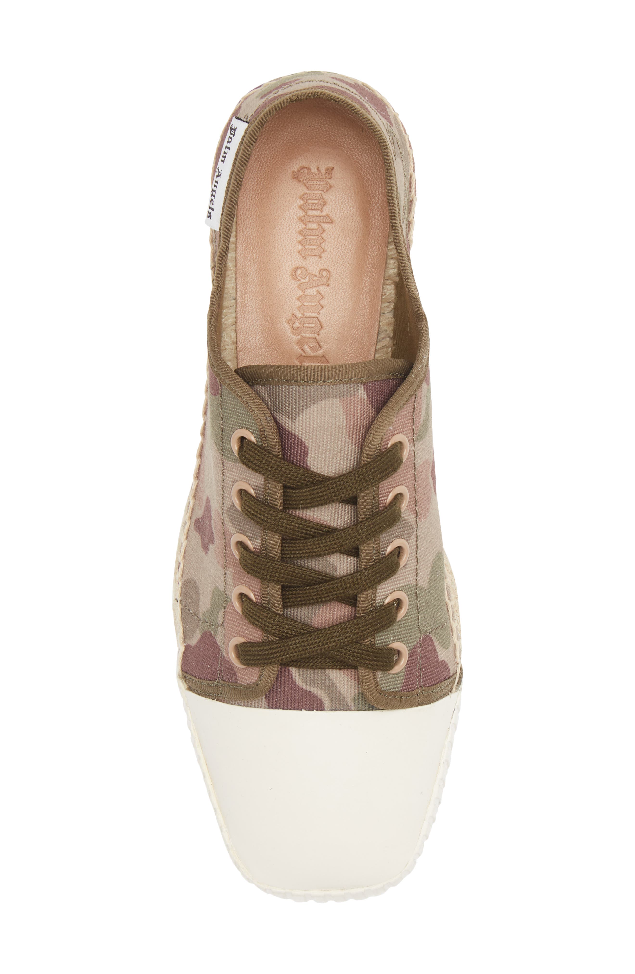 Palm Angels Camo Espadrille Platform Sneaker, Alternate, color, 