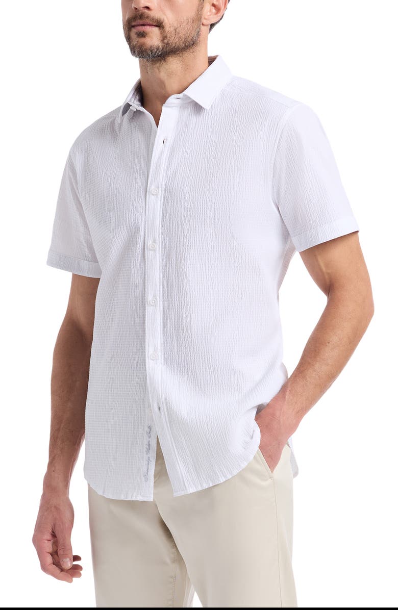 Robert Graham Thresher Short Sleeve Button-Up Shirt, Alternate, color, 