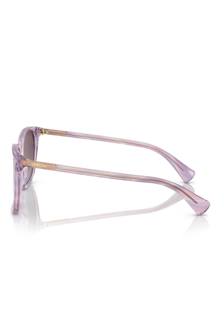 56mm Polarized Square Sunglasses, Alternate, color, STRIPED PURPLE / VIOLET POLAR