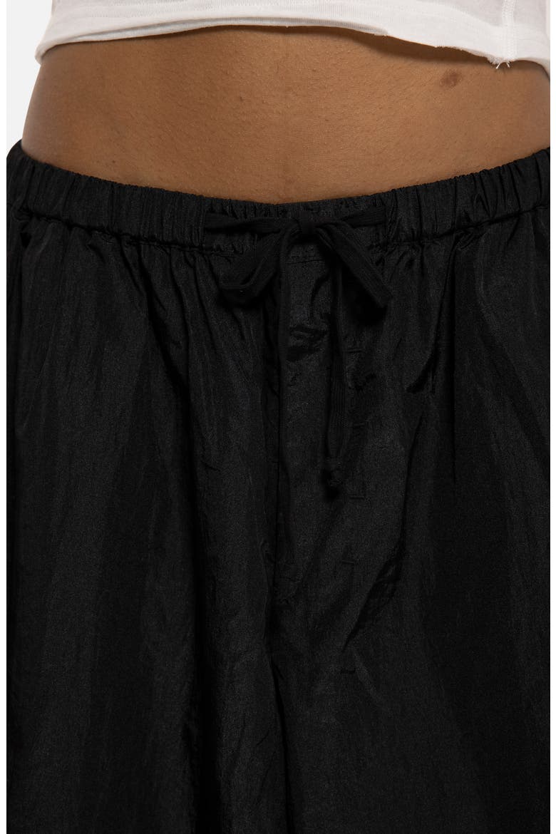 Casual Nylon Balloon Joggers, Alternate, color, BLACK