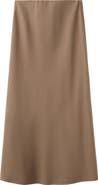 MANGO Straight Midi Skirt