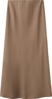 MANGO Straight Midi Skirt