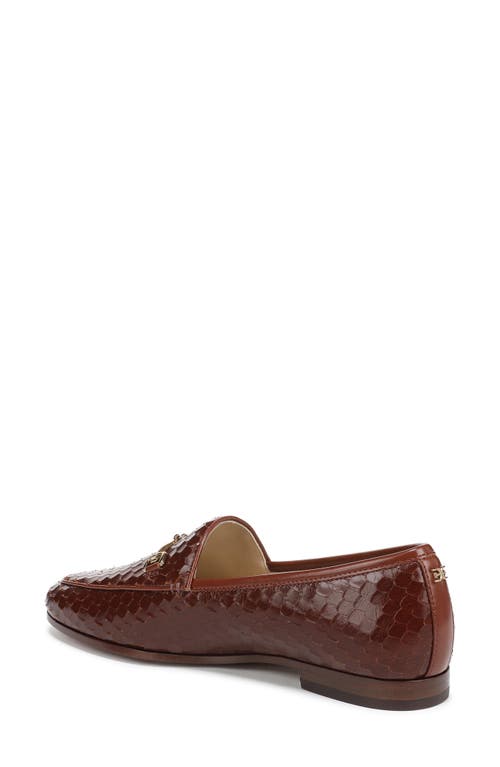 Sam Edelman Loraine 7 Lizard Embossed Loafer In Brown