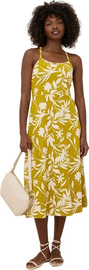 green emerald velvet dress Pact Fit & Flare Midi Dress  One Common