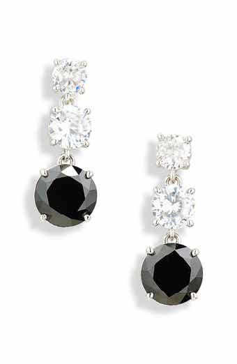 Nadri Cubic Zirconia Triple Drop Earrings
