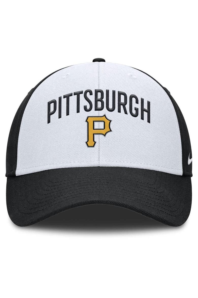 Men's Nike White/Black Pittsburgh Pirates Club Performance Adjustable Hat, Alternate, color, White