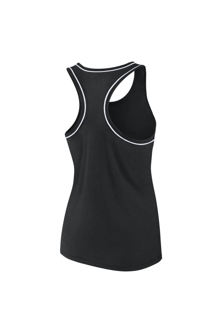 Women's Fanatics Branded Black Cincinnati Bengals Wordmark Logo Racerback Scoop Neck Tank Top, Alternate, color, Black