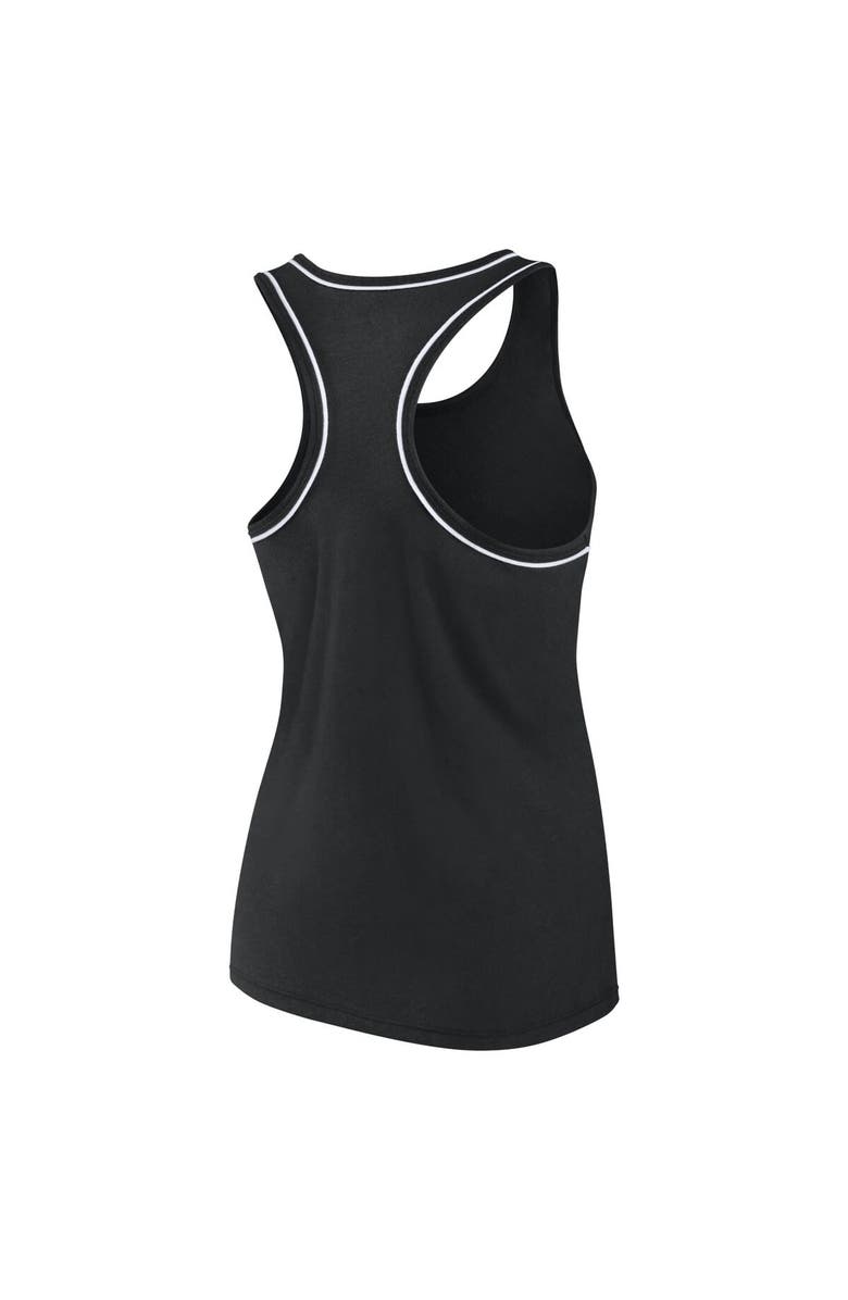 FANATICS Women's Fanatics Branded Black Cincinnati Bengals Wordmark Logo Racerback Scoop Neck Tank Top, Alternate, color, 