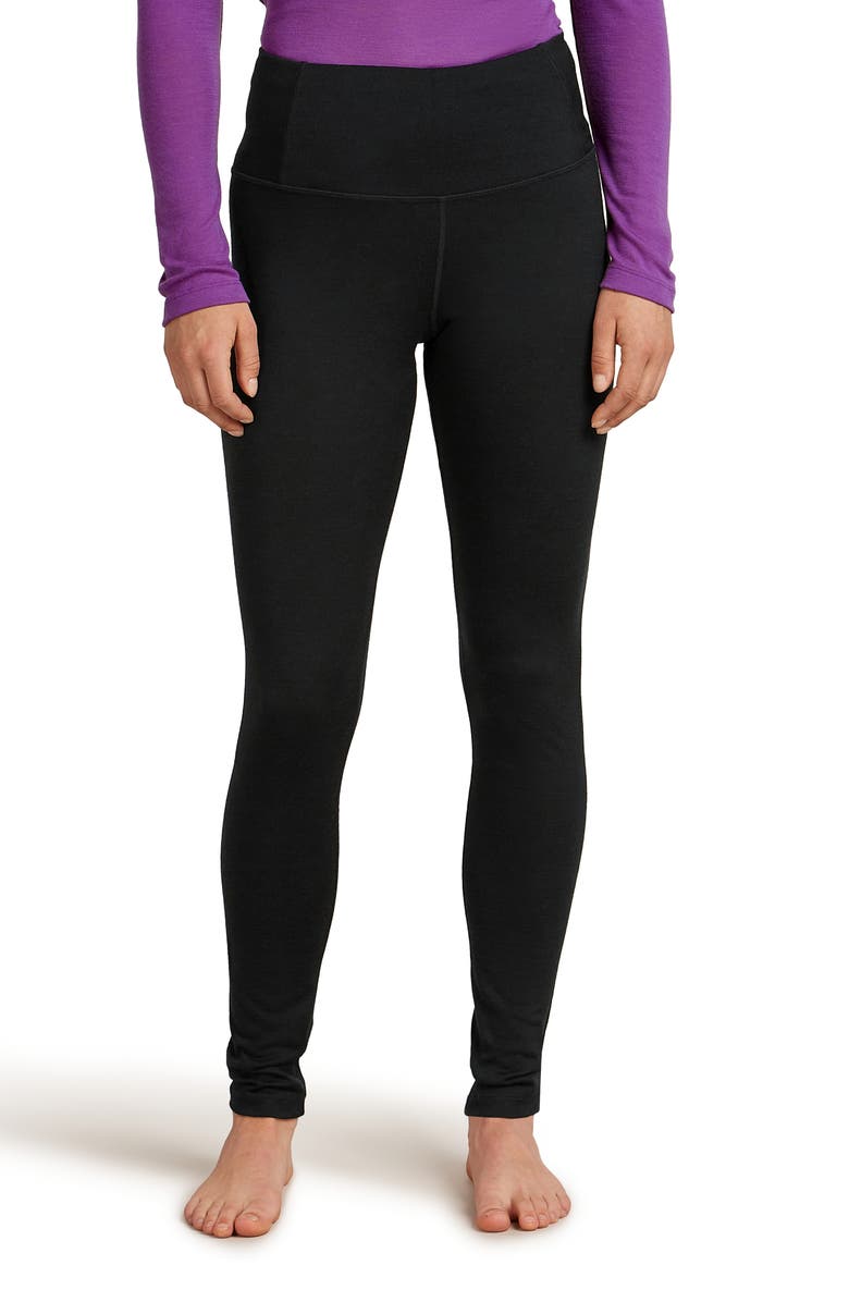 Icebreaker 200 Oasis High Waist Leggings, Main, color, Black