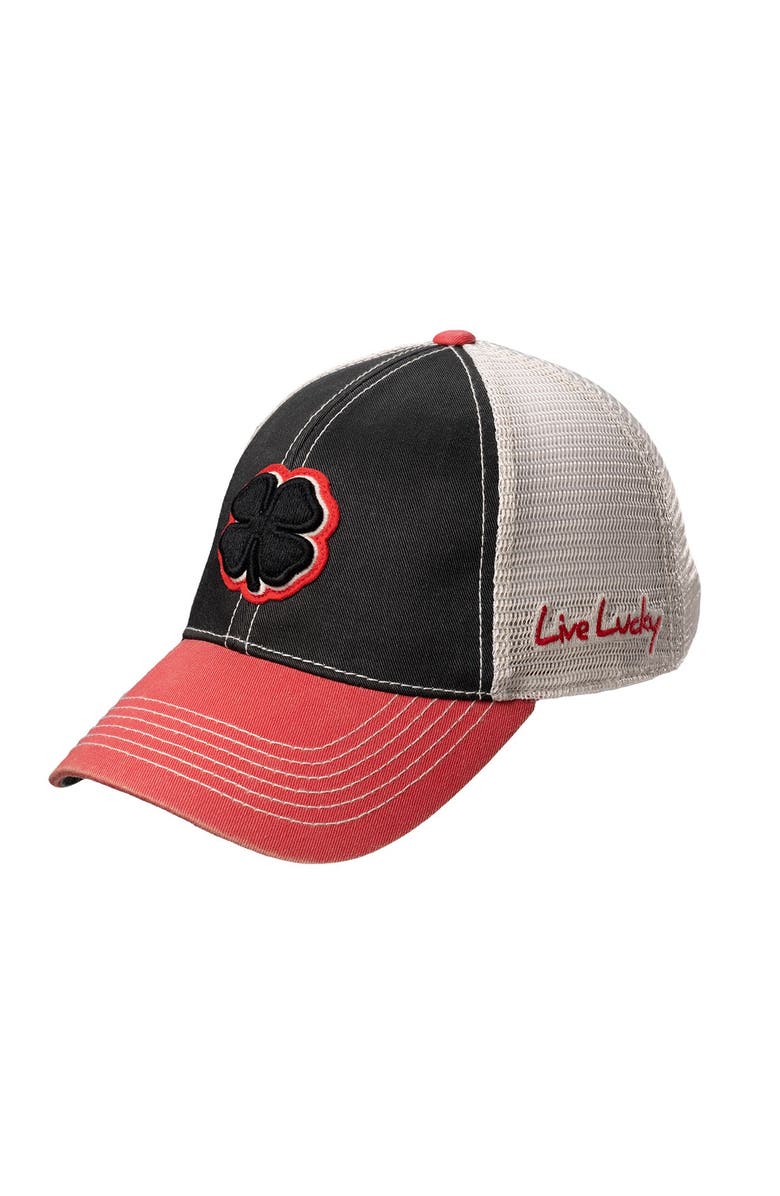 Black Clover Two Tone Vintage 4 Hat, Alternate, color, Black