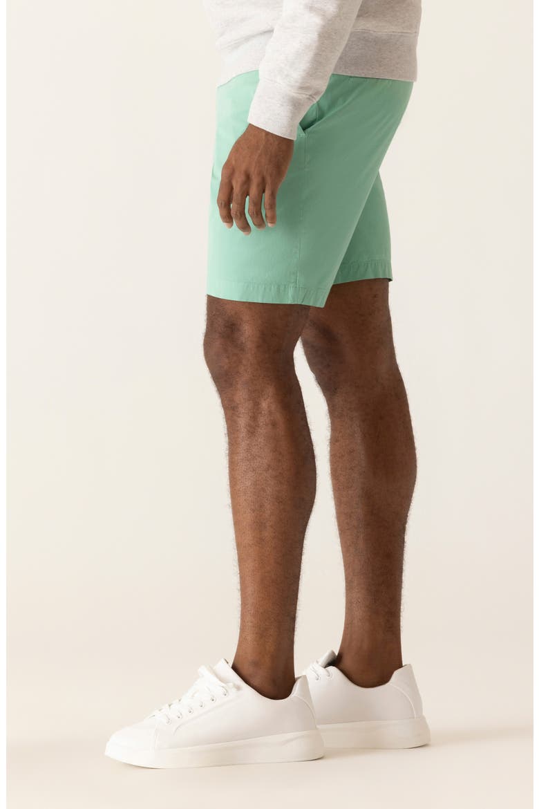 Galaxy 8.5-Inch Bermuda Flat Front Stretch Twill Shorts, Alternate, color, WASABI