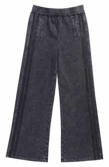 Kids' Rhinestone Stripe Wide Leg Pants
