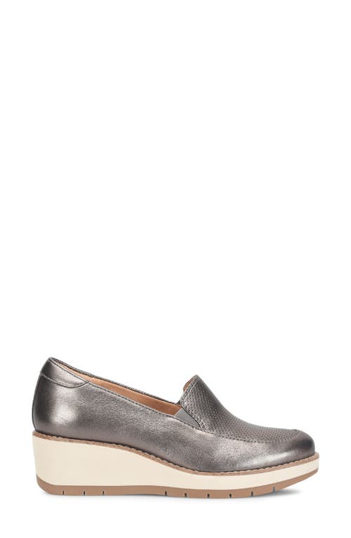 Comfortiva Fabiana Wedge Loafer In Dark Pewter