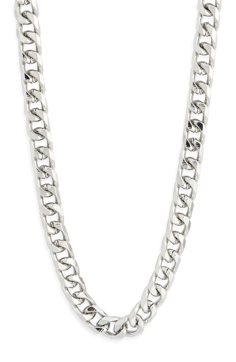 Steve Madden Curb Chain Necklace, Alternate, color, Two-Tone