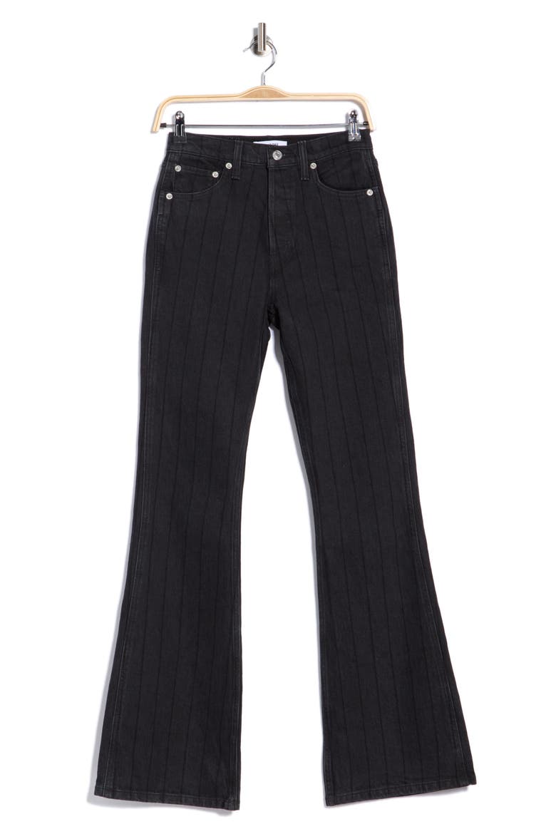 The Riding High Waist Flare Leg Jeans, Alternate, color, NIGHT RIDER