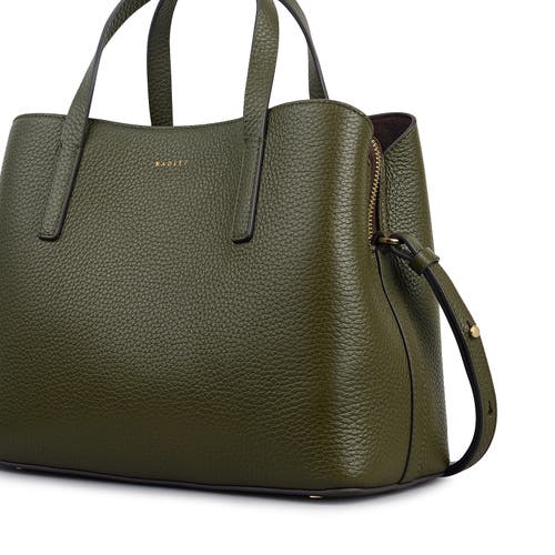 Radley Dukes Place Medium Ziptop Satchel Bag In Green