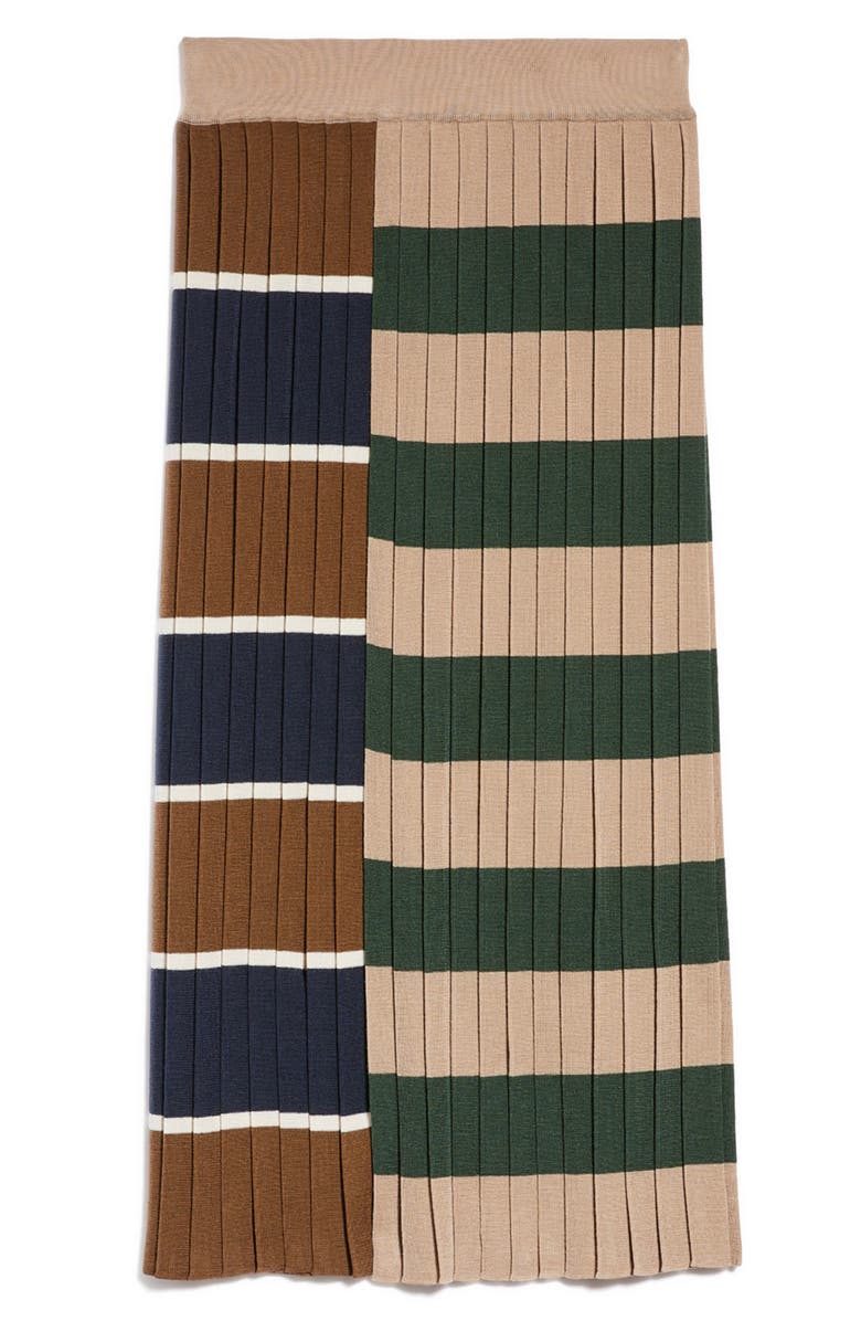 Weekend Max Mara Gabriel Pleated Wool Blend Knit Skirt, Alternate, color, 