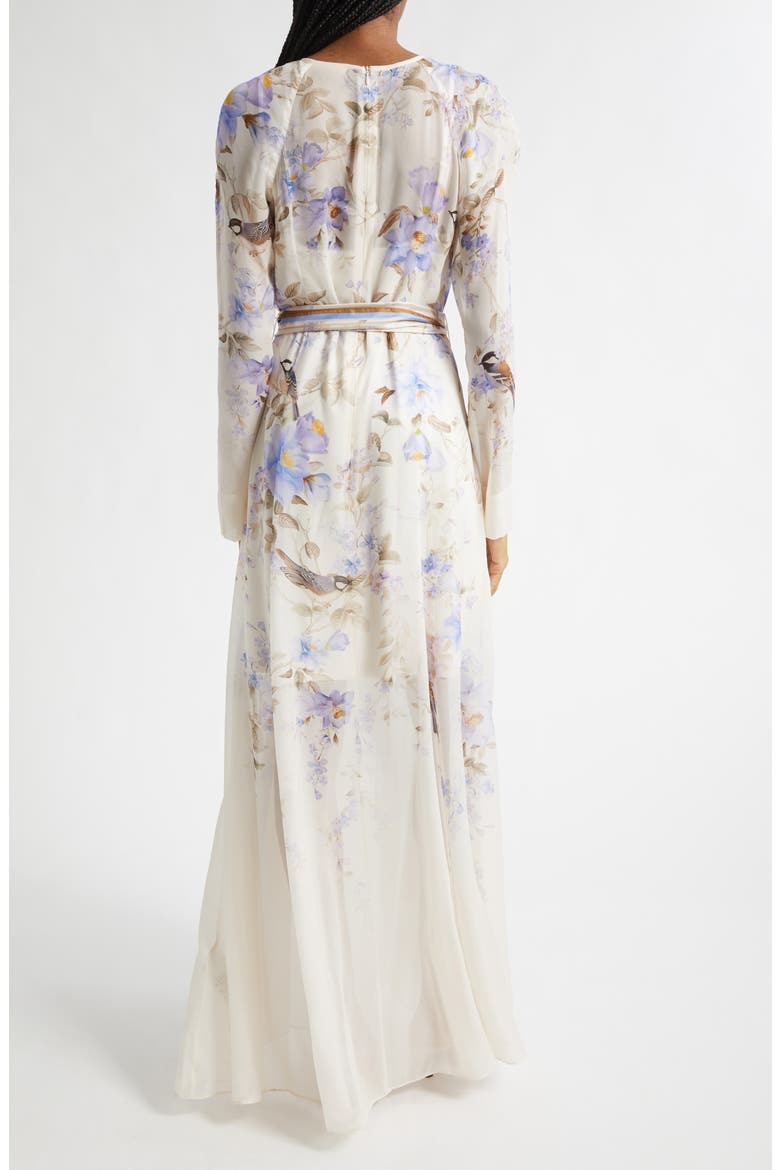 Luna Long Sleeve Maxi Dress, Alternate, color, BLUE SONGBIRD