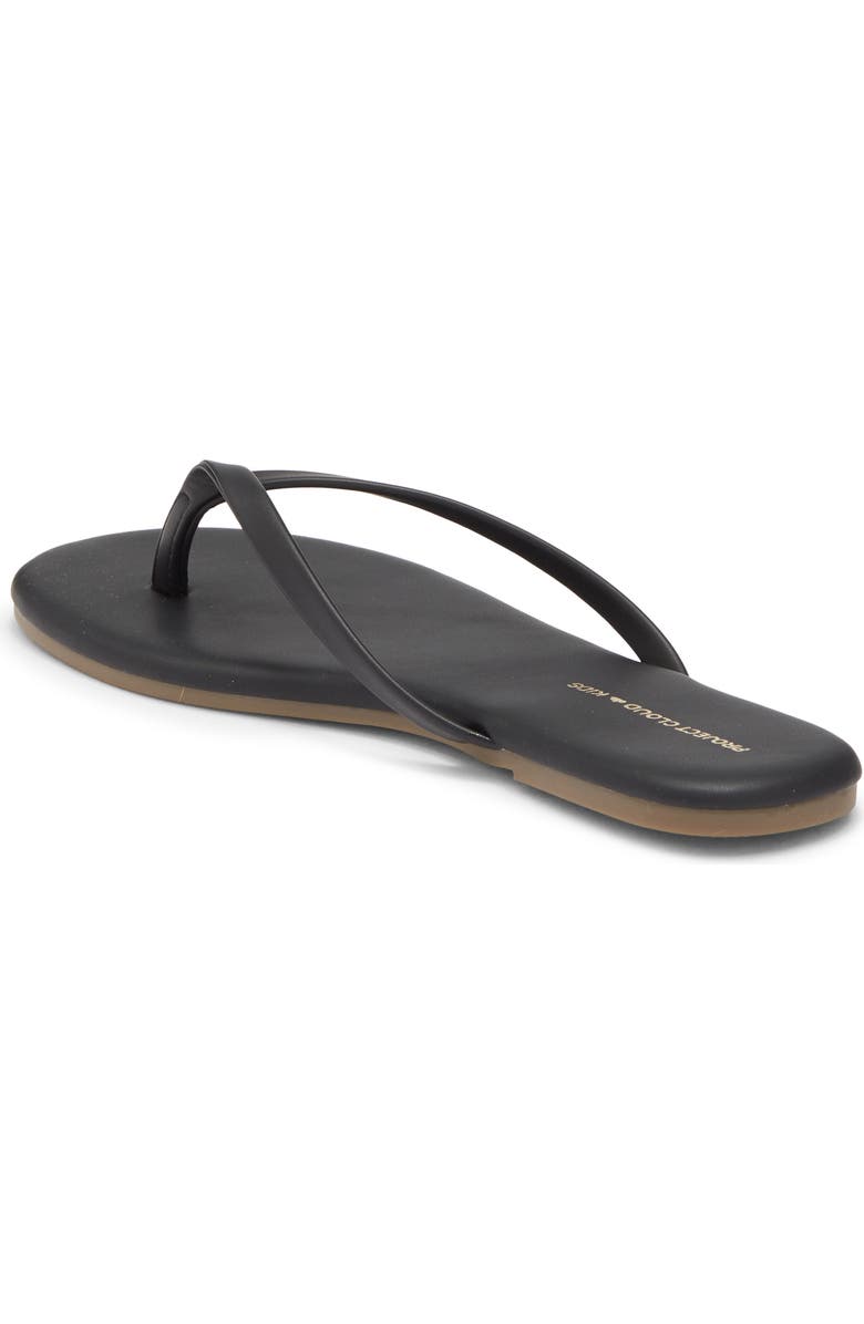 Project Cloud Kids' Little Fountain Flip Flop, Alternate, color, Black